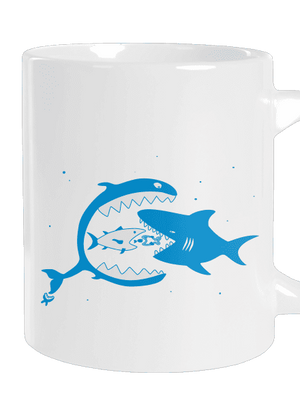 Rybky veľký hrnček White