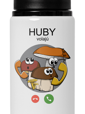Huby volajú flaša na vodu White