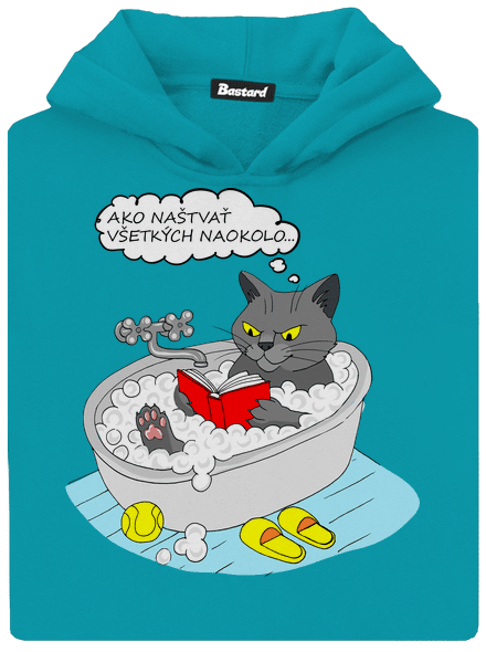 Ako všetkých naštvať detská mikina klokanka Hawaiian Blue