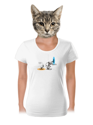 Portal dámske tričko White