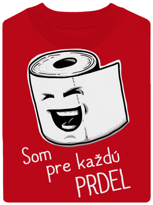 Prdel unisex mikina bez kapucne Red