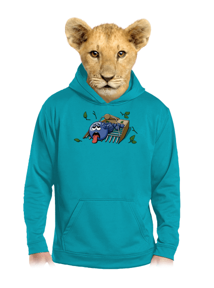 Čučoriedky detská mikina klokanka Hawaiian Blue