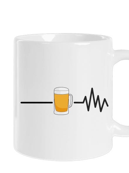 Beer help klasický hrnček White