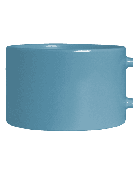 Bez potlače hrnček makronka Blue Macaron