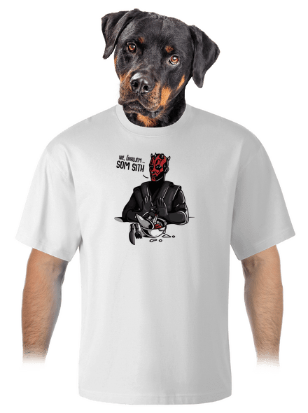 Som sith unisex tričko oversized White