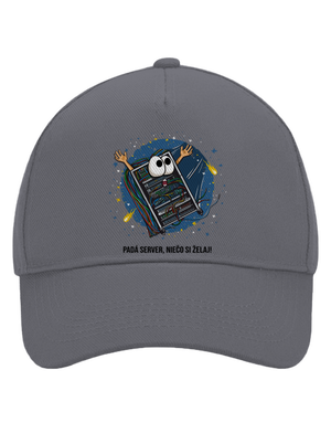 Padá server šiltovka baseballka Graphite grey