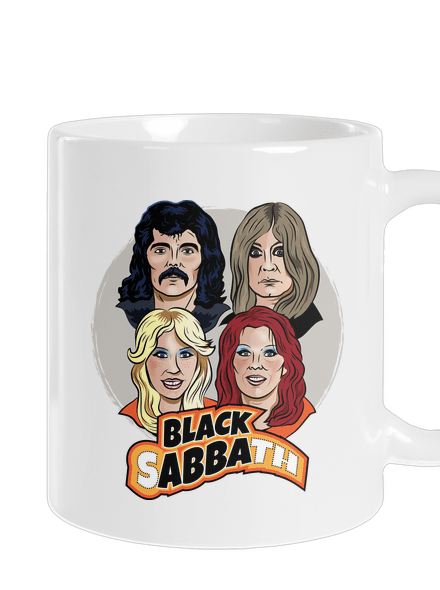 Black Abba klasický hrnček White