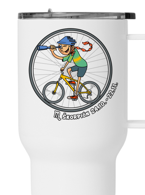 Cyklistický horoskop: Škorpión termohrnček White