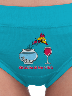 Skočím si na víno dámske nohavičky Turquoise