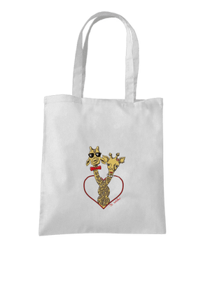 Žirafy vo zväzku taška White