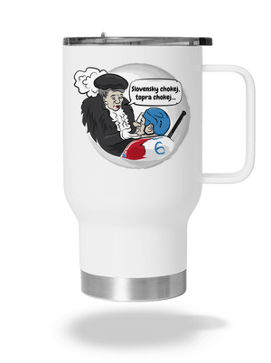 Slovenský hokej termohrnček White