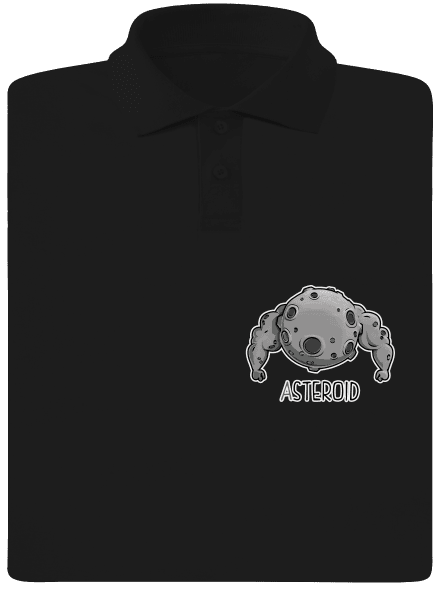 Asteroid pánska polokošeľa Black