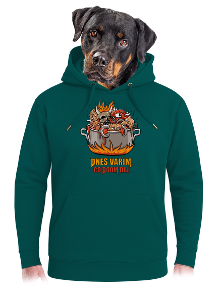 Čo Doom dal unisex mikina premium Emerald Green
