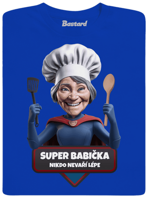 Super babička pánske tričko Royal Blue