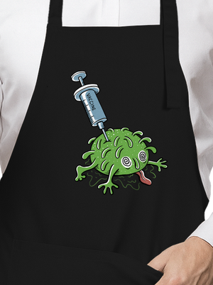 Zapichnutý covid zástera Black