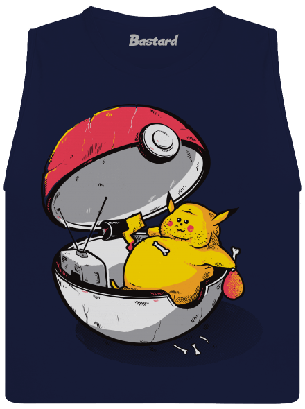 Koniec pokémona dámske tielko voľné Navy