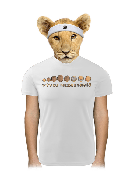 Vývoj nezastavíš detské športové tričko White