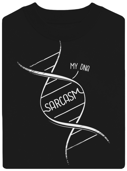 Sarcasm unisex mikina bez kapucne Black