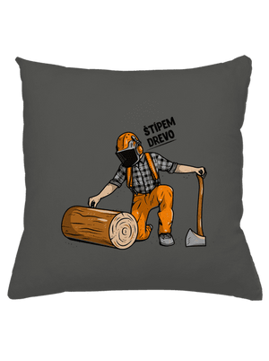 Drevorubač vankúš Gray Pol