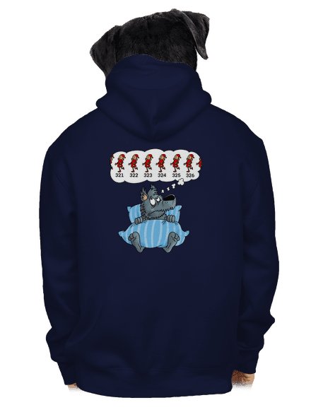 Vlčia nespavosť pánska mikina na zips Navy