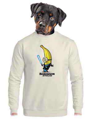 Bananakin Skywalker unisex mikina bez kapucne Off White