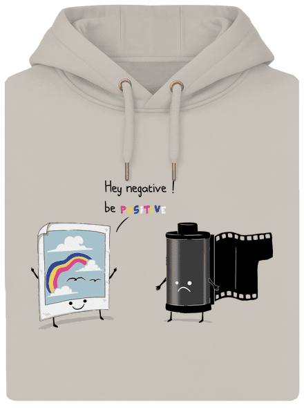 Be positive unisex mikina premium Pastel Macchiato