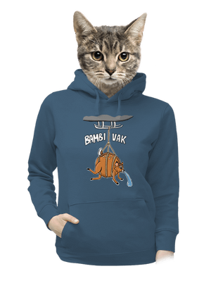 Bambi vak dámska mikina klokanka Denim