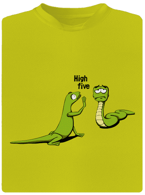 High Five pánske športové tričko Neon Yellow
