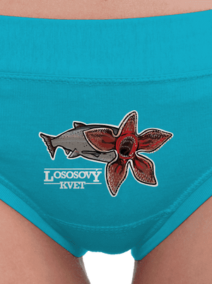 Lososový kvet dámske nohavičky Turquoise