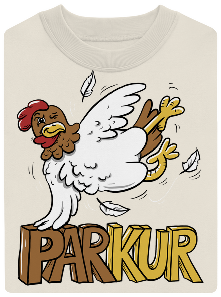 Parkur unisex mikina bez kapucne Off White