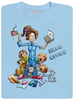 Mamičky home office pánske tričko Sky Blue
