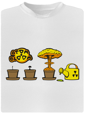 Atom bloom pánske športové tričko White