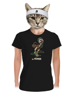 No pštress dámske športové tričko Black