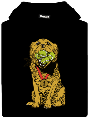 Zlatý retriever detská mikina klokanka Black