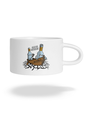 Na suchu hrnček makronka White