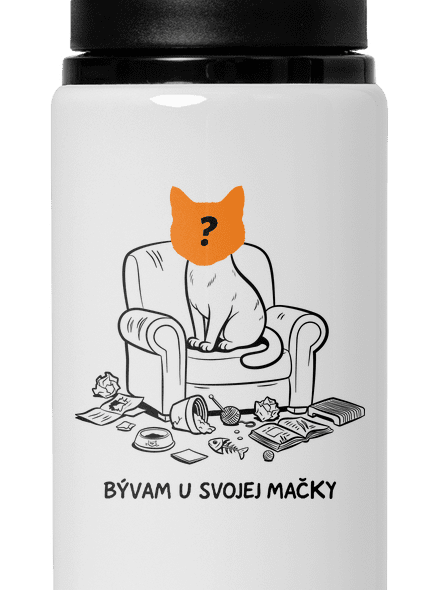 Bývam u svojej mačky flaša na vodu White