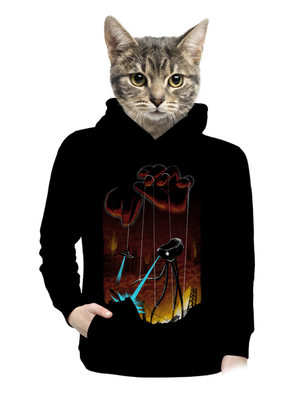 In Gods Hands dámska mikina klokanka Black