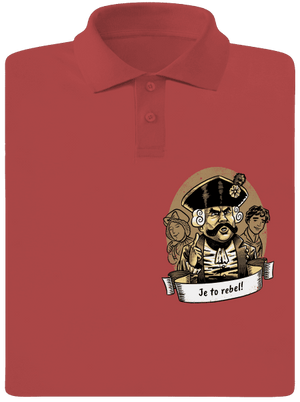 B14: S čerty nejsou žerty pánska polokošeľa Burgundy