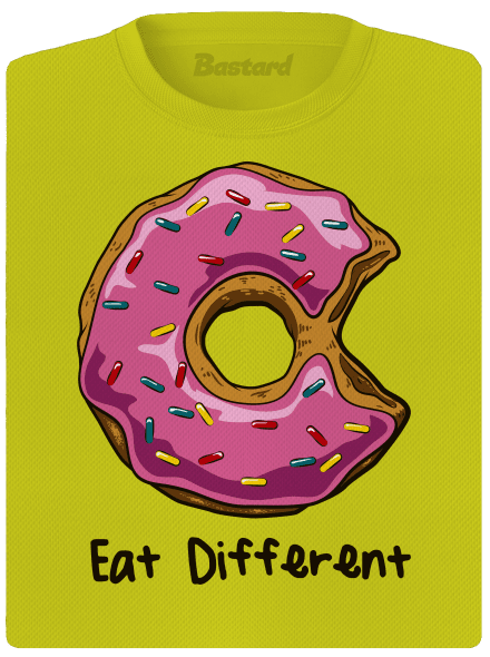 Eat different dámske športové tričko Neon Yellow