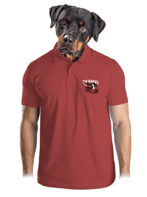 Tukabel pánska polokošeľa Burgundy