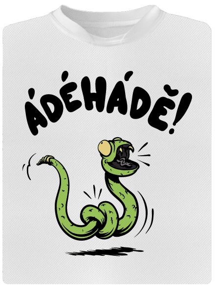 Ádéhádě detské športové tričko White