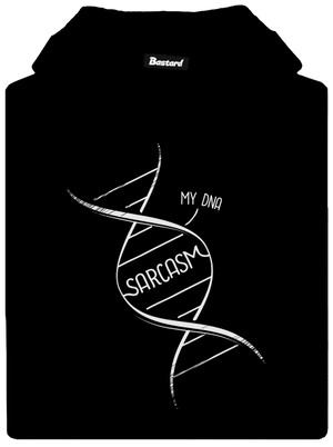 Sarcasm dámska mikina klokanka Black