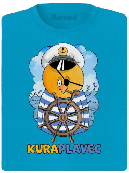 Kuraplavec dámske športové tričko Blue Atol