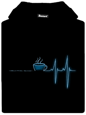 Coffee help detská mikina klokanka Black