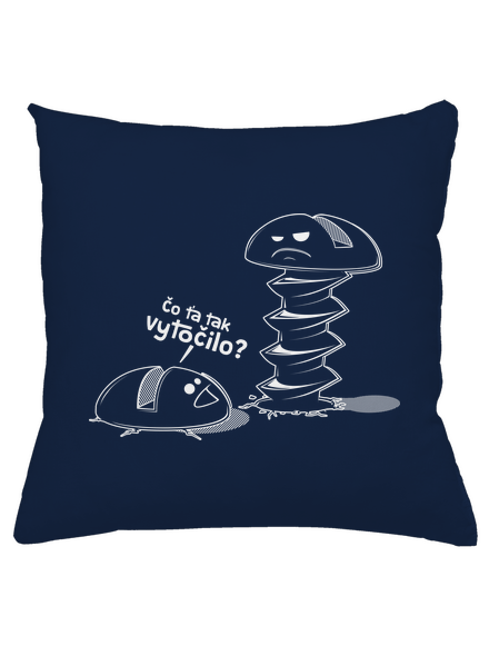 Vytočený vankúš Dark Navy