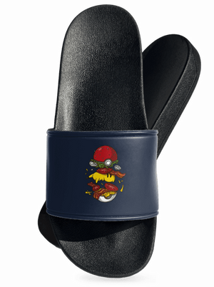 Pokémon burger šľapky Navy