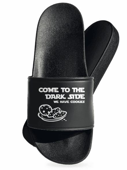 Come to the dark side šľapky Black