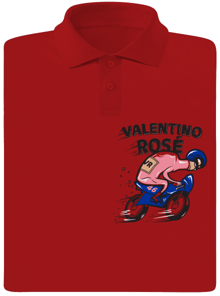 Valentino Rosé pánska polokošeľa Red Mal