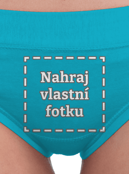 Vlastná potlač dámske nohavičky Turquoise