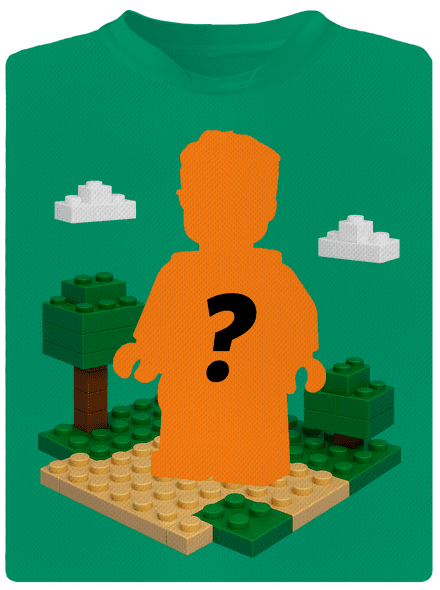 Lego z vlastnej fotky detské športové tričko Kelly Green Mal